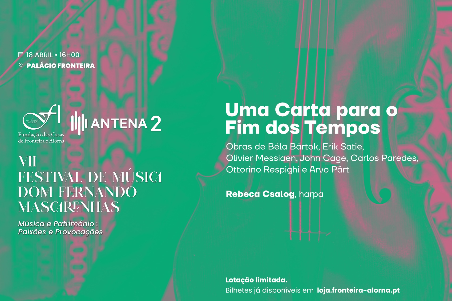 Festival Dom Fernando Mascarenhas - Concerto “Uma Carta para o Fim dos Tempos”