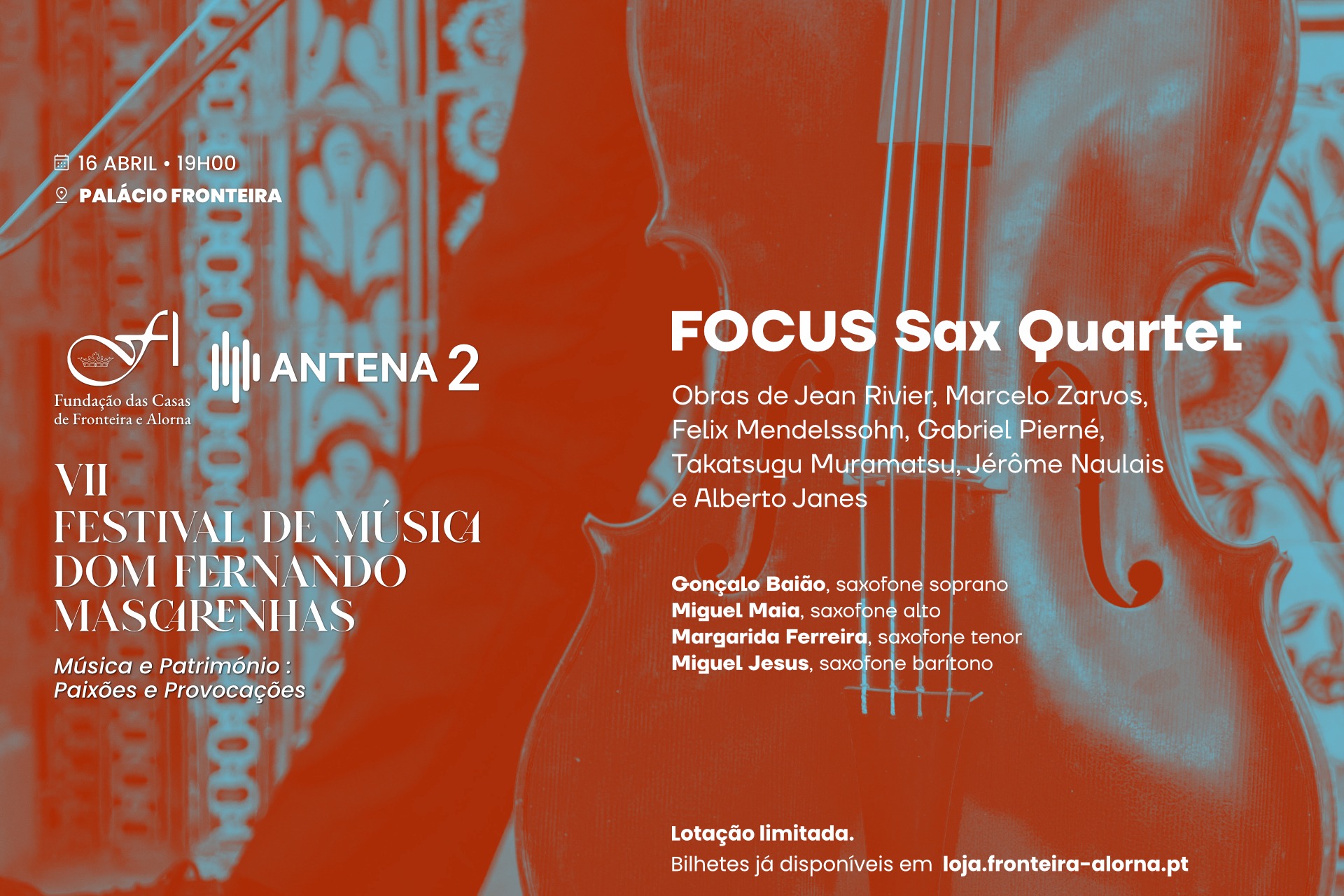Festival Dom Fernando Mascarenhas - Concerto FOCUS Sax Quartet